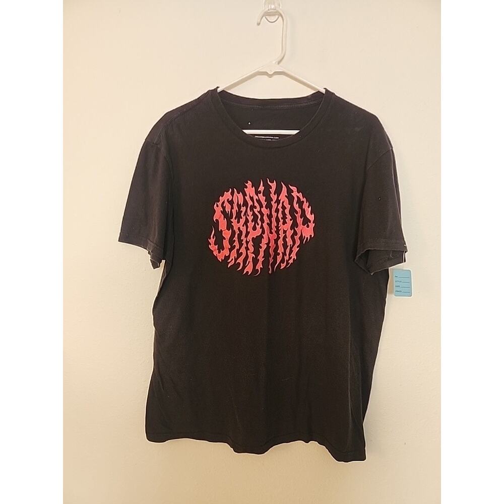 Sapnap Merch Flame Name T-Shirt Large